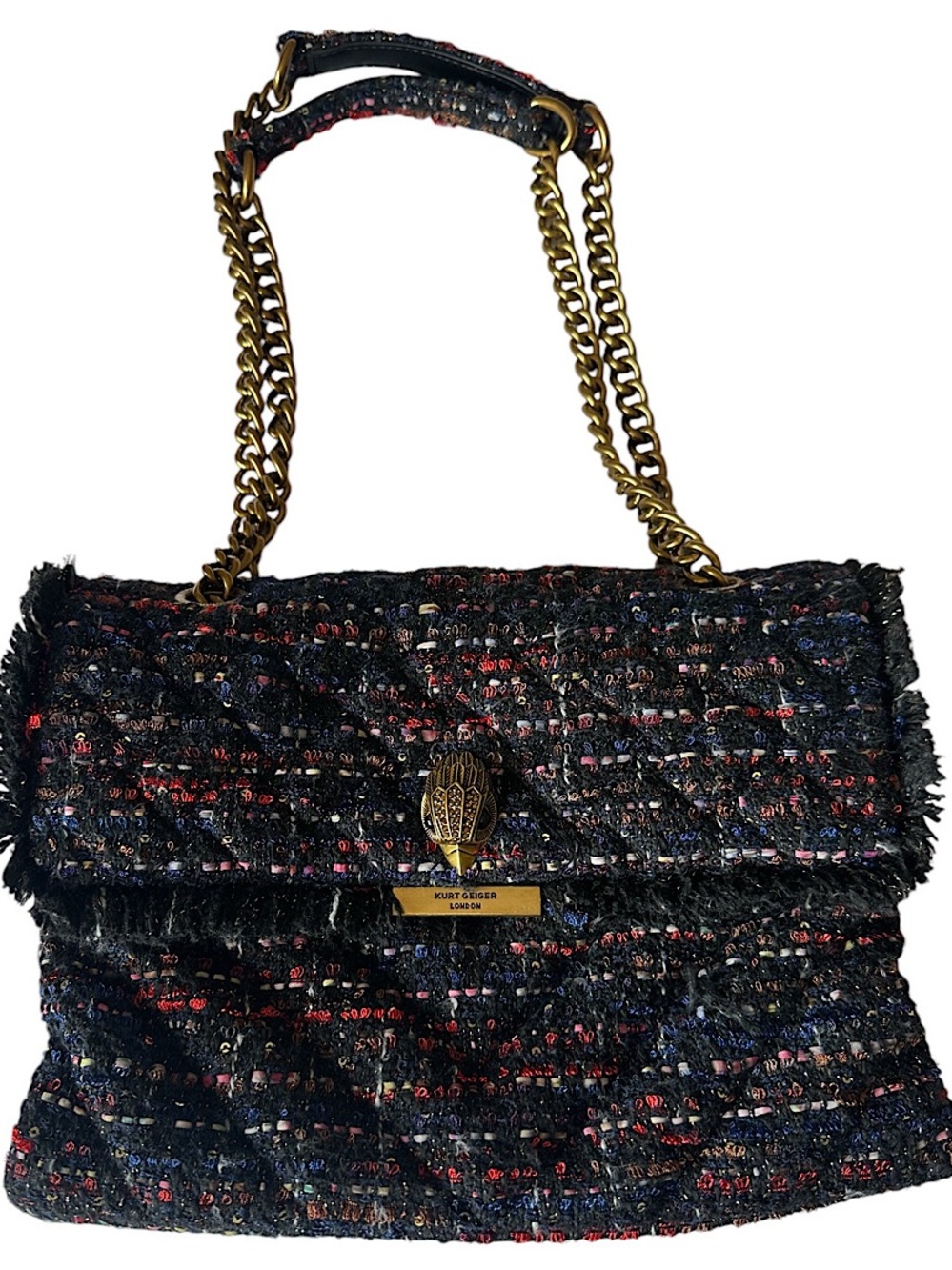 Kurt Geiger London The Kensington Tweed Shoulder Bag Multicolor Large
